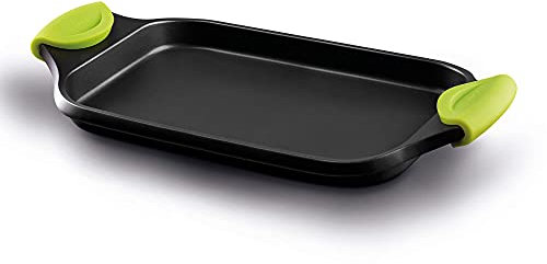 CASTEY - Bandeja de Inducción de Castey, 45 cm, Modelo F3-IP45, Asador Antiadherente, Multicolor, con Asas Fijas, Mejor Manejo y Mayor Comodidad