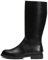 MERRYHE Stivali Alti da Uomo Zip Laterali Stivali da Equitazione Stivali da Combattimento A metà Polpaccio Calzature da Lavoro Impermeabili,Black-40