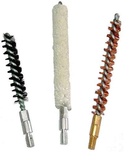 Set di 3 Gratas Calibre .260/6,5mm de Bronce, Lana y Nylon para Rifle