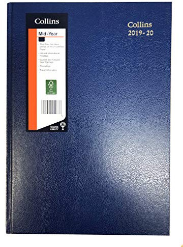Collins 52M A5 Tagesplaner für 2019–2020, Terminplaner, Blau