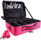 Kosmetiktasche, 3 Lagen Große Kapazität Professionelle Make Up Organizer wasserdichte Portable Künstler Schminkkoffer mit Verstellbaren Trennwänden und Riemen für Schminkzubehör, 16,5''