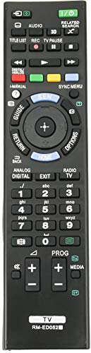 VINABTY RM-ED052 Fernbedienung für Sony KDL-55HX751 KD-65S9005 KDL-40HX755 KDL-55HX755 KDL-46HX757 KDL-55HX75G KD75S9005 KDL-40HX759 KDL-32HX751 KDL-40HX853 KDL-40R453B KDL-32HX755 KDL-42W808A TV