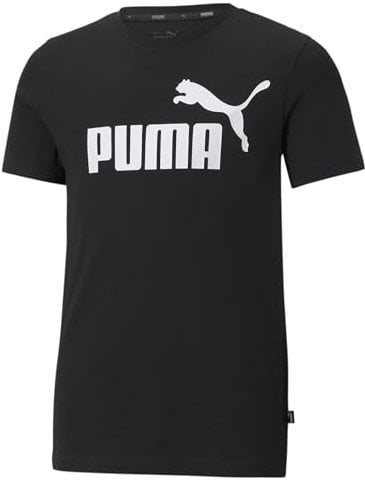 PUMHB|#Puma Ess Logo Tee B, Maglietta Boy's, Puma Black, 116