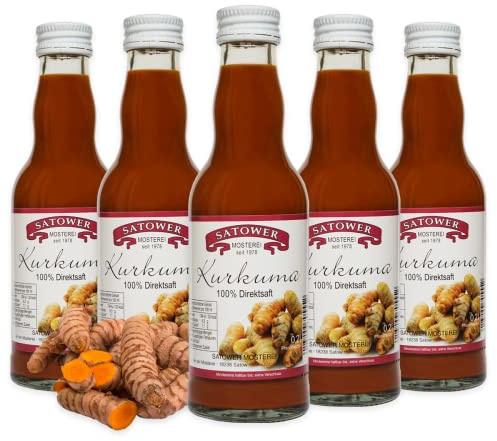Original Satower - 6x 0,2l Kurkuma Saft pur (100% Direktsaft)