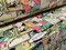 Beschichteter Doppel-Jersey-Spandex (Elasthan) Stretchstoff, Meterware, Comic-Streifen, Cartoon-Druck