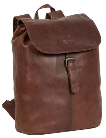 MUSTANG Leder Rucksack Freizeitrucksack Catania Leather Backpack Brown braun