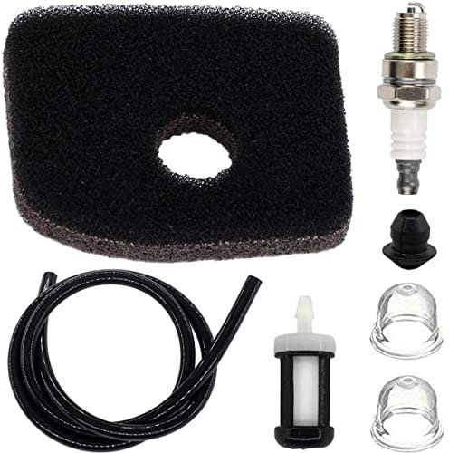 ZAMDOE Air Filter Spark Plug Fuel Line Kit for STIHL BG56 BG56C SH56C BG66 BG66C BG86 BG86C BG86CE BG86Z BG86CEZ SH56 SH86 SH86C BR200 SR200 Leaf Blowers; Replace # 4241 120 1800 CMR6H
