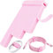 NAYZWOK Reusable Cable Ties Set - Hook and Loop Multiple Sizes - Pink Cable Ties