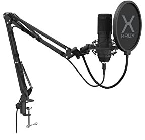 KRUX Edis 1000 KRX0109 Micro Filaire USB Pop Filtr, Bras réglable