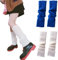 CHENGZI 2 Paar Beinstulpen, gerippte Strick-Beinwärmer, Custume Party, Sport, Yoga, Beinstulpen für Frauen und Mädchen, WH+DB, One size