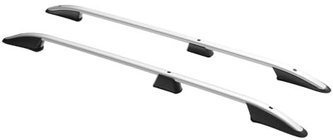 OMAC Dachreling Dachgepäckträger kompatibel mit Mercedes Citan 2012-2021 L2 Langer Alu Grau