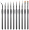 Fine Detail Brushes with Triangular Handles,10 Miniature Brush for Fine Detailing & Art Painting,Acrylic&Nail, Models,Watercolour, Miniatures,Oil, Figures.(Golden Maple Series）
