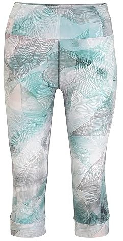 Venice Beach Sportleggings für Damen in 5/6-Länge Sarai M, AOP Ginkgo Leaves