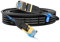 cat gruciso Câble Ethernet Cat8 5m, 26 AWG, 40 Gbit/s, 2000 MHz - Compatible avec Cat7/Cat5/Cat5e/Cat6/Cat6e, Connecteur RJ45 plaqué or - Câble Internet haut débit pour jeux, streaming et utilisation