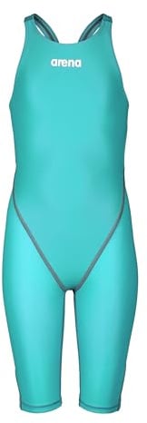 ARENA Powerskin ST Next One Piece Girls' Swimsuit, FINA Approved Competitive Tech Suit, Recycled Fabric Girls' Swimsuit, Lined One Piece Girls' Swimsuit with Reinforced Straps Blue
