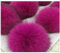Egurs 5 Stücke Kunstfell Bommel Pompon Fellbommel Fuchspelz Flauschige Pompons Ball DIY Bunte Bommeln bälle für Mützen Tasche Schals Schlüsselanhänger Dekoration Zubehör,9cm Rose Frucht Rot 5 Stück