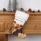 Wanapix | Nikolausstiefel Personalisiert mit Foto und Text | Nikolausstrumpf | Deko Weihnachten | Bändchen zum Aufhängen | 21x43cm | 100% personalisiert