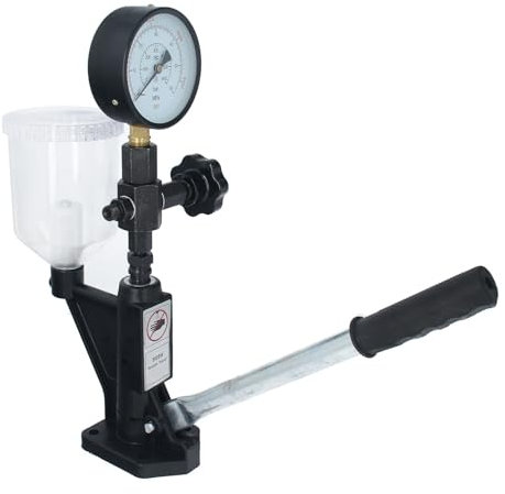 GEPCO Injektortestpumpe Düsentester Tester für Einspritzdüsen Common-Rail Typ CR UND CRI Prüfgerät Abdrückgerät Injektor Manometer 0-600 bar