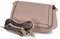 L.Credi Damen Überschlagtasche/Umhängetasche Malina Rosa Kunstleder Vegan, 99-Ohne Größen:-, Color:beige