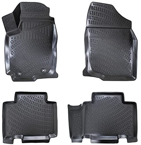 fussmattenprofi.com 3D Gummimatten Set für Toyota RAV4 (IV) Baujahr 2013-2018 | Extra Hoher 5cm Rand Allwetter Auto Fussmatten I TPE Geruchlos rutschfest Fußmatten Zubehör