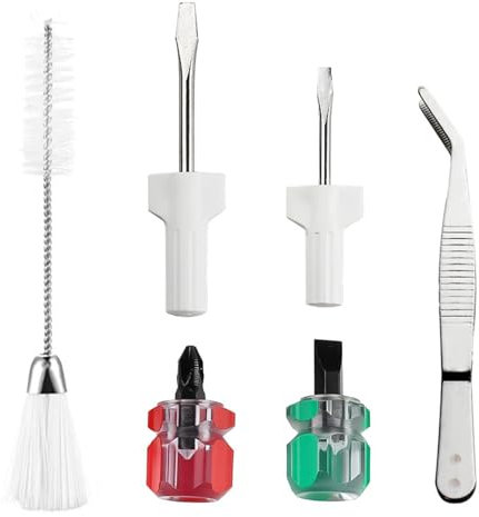 Sewing Machine Maintenance Kit: 6Pcs Machine Sewing Accessories for Cleaning, Repair & Upkeep,Sewing Machine Oil,Slotted Head Screwdrivers Mini Portable Screwdriver for Repair Machin-Sewing