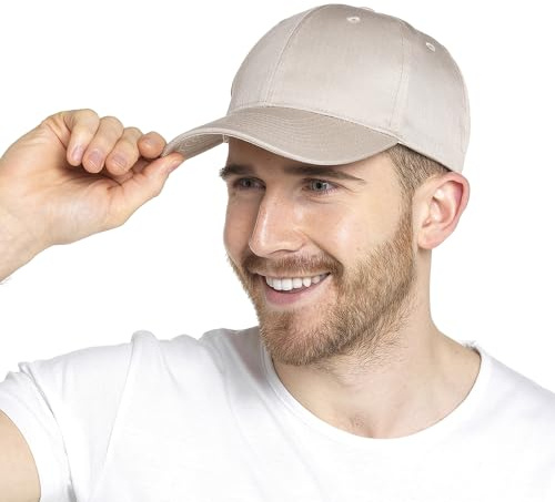 Undercover Baseballkappe für Erwachsene, Unisex, Herren, Damen, verstellbar, Einheitsgröße, Sommerschirm, beige, One size