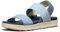 KEEN Femme Elle Backstrap Sandales compensées, Faded Denim/Skyway, 41 EU