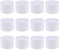 VABNEER 12 Rollen weiß Krepppapier, 4.5cm x 25m Kreppbänder für Hochzeit Geburtstags Party Feier Dekoration