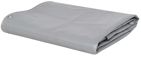 Sufrk Lona 650 g/m² 3,5x5 m Gris Lona Impermeable Exterior Toldo Furgoneta Lona Suelo Camping