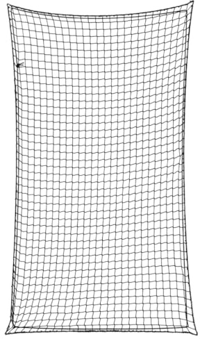 vidaXL Anhängernetz mit Gummiseil Schwarz 3,5x2 m PP