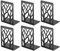 Wenrecu Book Ends, Heavy Duty Holder for Shelves, Metal Bookend for Office and School, Decorative Tree Unique Design Stopper for Gift, Binder and Dividers (6)