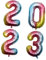 Parliky 1 Satz 2023 Aluminiumfolienballon Foliennummer Digitale Luftballons Ballon 2022 Ballons 2022 Geburtstagsversorgung 2023 Folienballons Keine Dekorationen 2022 Zahlen Ballon 2023