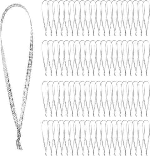 100 Piezas Cuerda para Colgar Adornos, Colgador de Adornos Navideños, Ganchos para Bolas de Navidad, Bolas Navidad Cuerda, Plata Ganchos de Adorno Cuerda para Árbol Navidad Decoración