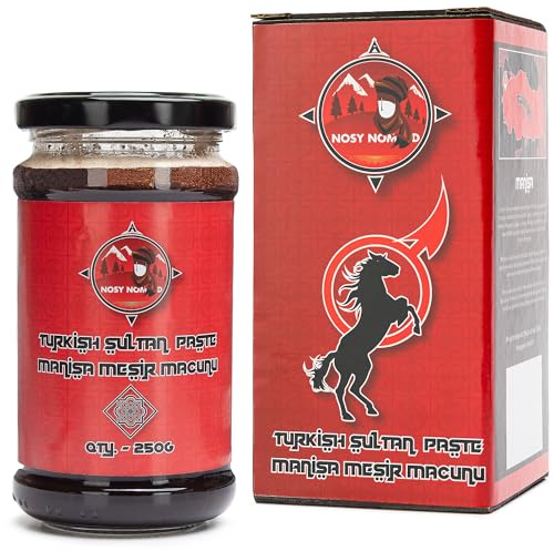 Nosy Nomad Manisa Mesir Macun | Rein Natürliche Türkische Sultanpaste, eine Kraftvolle Mischung aus 41 Kräutern und Gewürzen, mit Ingwer, Gingko Biloba, Ginseng und mehr (Medium (250g))
