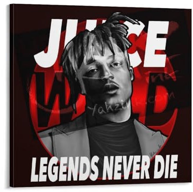 DAGUYS Rapper Juice Wrld Poster 8 Print Photo Art Painting Canvas Poster Home Modern Decor Posters 28x28inch(70x70cm)