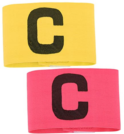 Kapitänsarmbänder für Fußball, Fußball-Kapitänsarmband aus Nylon mit 10 Stück Kapitänsbinde für Fußball (PINK)