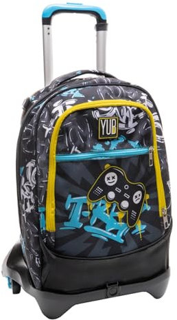 Seven Yub Street Doodle Schulrucksack mit 3 Rädern und abnehmbarem Trolley zu einem super Preis