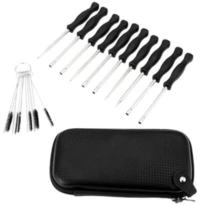 AOIUU Fit For S-t-i-H-L For Husqvarnaa For Zama For wal bro Carb Chainsaw Trimmer 10pcs Set Carburetors Screwdriver Adjustment Tool Toolkit Brush Bag
