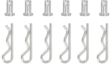 YELARXI 6 perni M8 x 16 mm a foro singolo con perno a molla a forma di R
