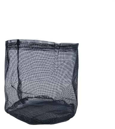 Ausi 4 Stück Pflanzbeutel für Wasserpflanzen, 18 x 18 cm, wiederverwendbar, atmungsaktiv, für Anzuchttöpfe für Teich, Moor, Pflanzen, Garten, Pflanzgefäße (schwarz)