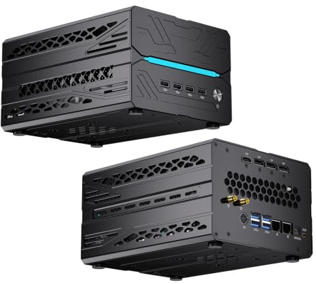 msecore Mini desktop Comptuer - Processore Intel Core i9-14900F 24-Core di 14a generazione, 64 GB DDR5 RAM, 4T PCIE 4.0 SSD, NVIDIA GeForce RTX 5060Ti 16 GB GDDR7 Graphics, 8K, WiFi 6e, display 4