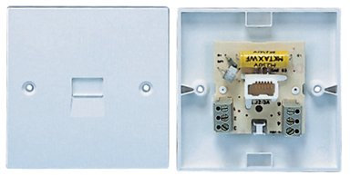 3/4A Master BT Telephone Socket Faceplate With Surge Supressor