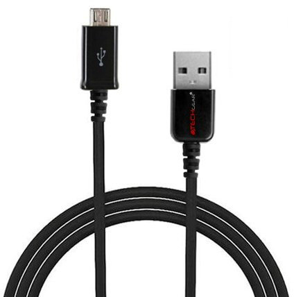 TECHGEAR Long Charger (2m) Micro USB Data Sync & Charging Cable Lead Compatible with Samsung Galaxy A10 A6 2018, A3 A5 2016, J6 2018, J3 J5 2016/2017 J4 J6 Plus, Note 4 3 2, S3 S4 S5 S6 S7 edge, Tab A