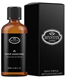 Mystix London | Sleep Assisting Essential Oil Blend | 100ml | Chamomile with soft herbal notes creates a gentle floral aroma with clean, mellow warmth.