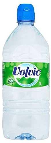 Volvic Still Natural Mineral Water with Sports Cap (1L) - Pack of 2