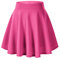 Damen Mädchen Basic Solid vielseitige dehnbaren informell Mini Skater Rock (M, Rosenrot)