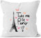 Autiga Kissenbezug Kissen-Hülle Deko-Kissen Take me to Paris weiß Pullover