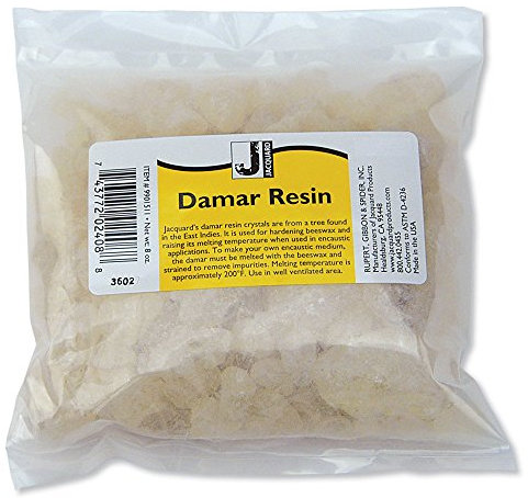 Jacquard JA9901511, 8 oz. Bag Damar Resin, farblos