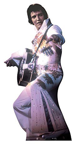 Star Cutouts SC231 Elvis Presley American Eagle Suit Lifesize Cardboard Cutout – Patriotic Elvis Display for Collectors & Fan Décor