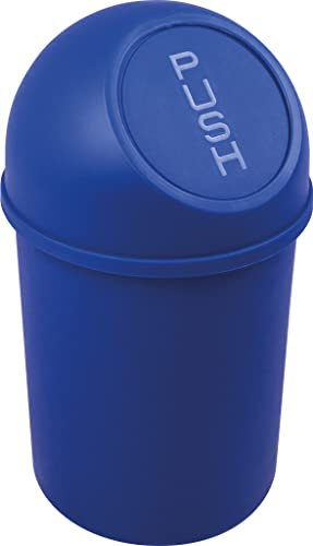 helit H2401034 - Push-Abfallbehälter „the flip“ 6 L, blau